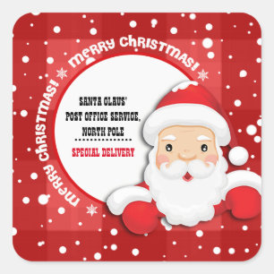 Special Delivery from North Pole Christmas Sticker