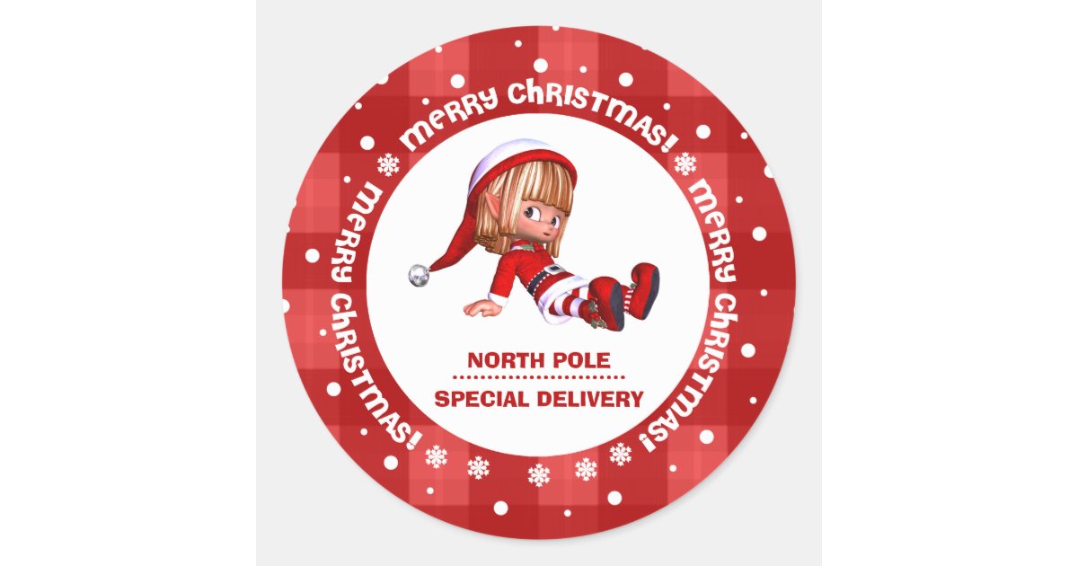 North pole delivery stickers