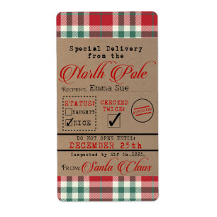 Special Delivery from Santa Christmas Gift Tags