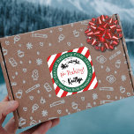 Special Delivery From Santa Christmas Gift Tags<br><div class="desc">These stickers are perfect for using as labels on Christmas gifts and the festive design can be easily personalized with a recipient name or leave blank to hand write a name. Please note: these stickers are only for people on Santa's nice list and should not be given to anyone on...</div>