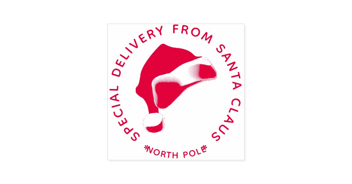 Special Delivery From Santa Claus Christmas Self-inking Stamp | Zazzle.com