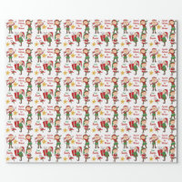 Child's NAME From Santa Claus Classic Christmas Wrapping Paper