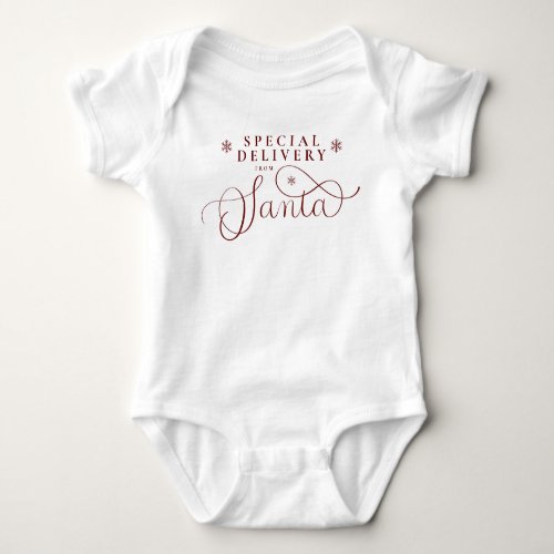 Special Delivery From Santa First Christmas  Baby Bodysuit