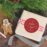 Special Delivery From Santa North Pole Christmas Classic Round Sticker<br><div class="desc">These stickers are perfect for using as labels on Christmas cards & gifts and the festive design can be easily personalized with a recipient name. Please note: these stickers are only for people on Santa's nice list and should not be given to anyone on Santa's naughty list ;-)</div>