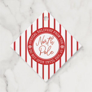 Special Delivery From Santa North Pole Christmas Favor Tags