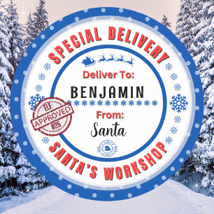 Special Delivery from Santa to Child Gift Label