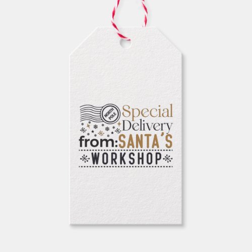 Special Delivery From Santas Workshop Christmas Gift Tags