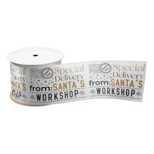 Special Delivery From Santa's Workshop Christmas Satin Ribbon