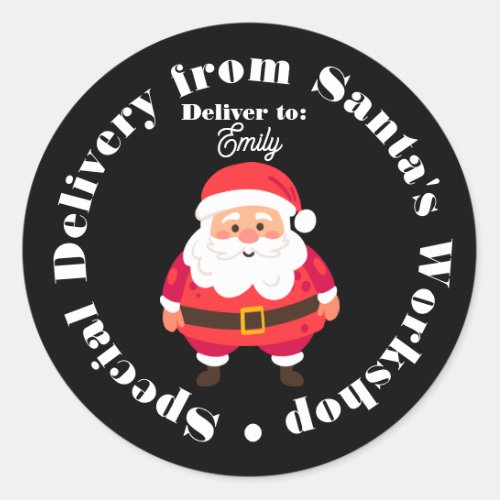 Special Delivery from Santas Workshop Classic Round Sticker