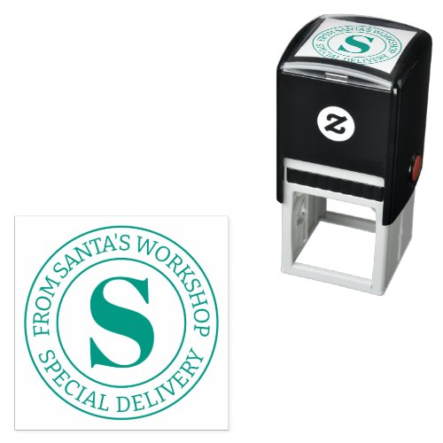 Special Delivery from Santas Workshop monogrammed Self_inking Stamp
