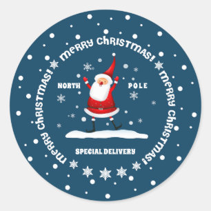 Special Delivery from the North Pole Christmas Classic Round Sticker