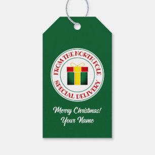 Special delivery from the North Pole Christmas Gift Tags