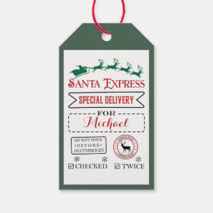 Special Delivery Gift Tags from Santa North Pole