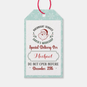 Special Delivery Gift Tags from Santa North Pole