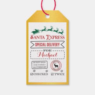 Special Delivery Gift Tags from Santa North Pole