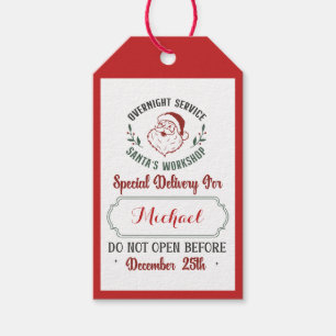 Special Delivery Gift Tags from Santa North Pole