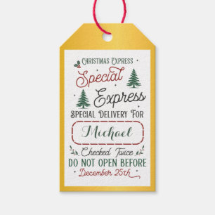 Special Delivery Gift Tags from Santa North Pole