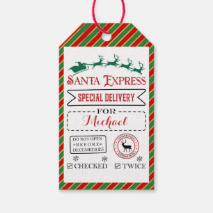 Special Delivery Gift Tags from Santa North Pole