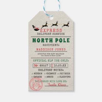 Special Delivery | Gift Tags from Santa North Pole