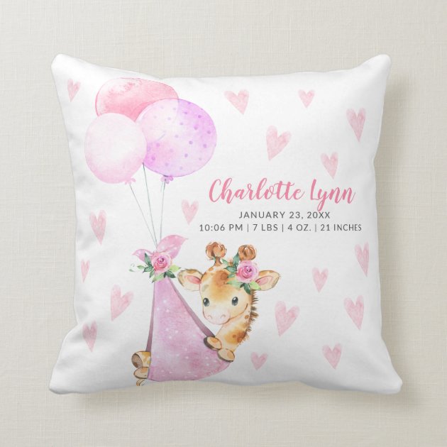 giraffe baby pillow
