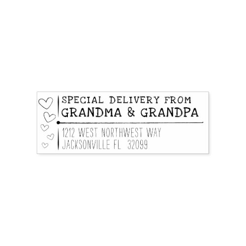 Special Delivery Grandparents Return Address Self_inking Stamp