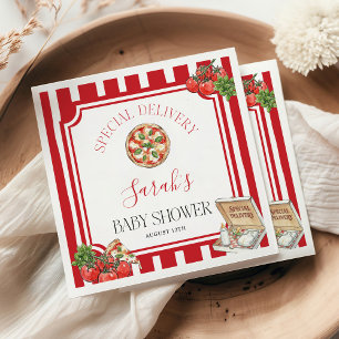 Special Delivery Italian Baby Shower  Napkins