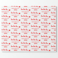 Rustic Kraft Special Delivery From The North Pole Wrapping Paper