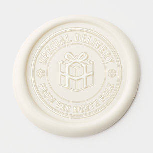 Special Delivery North Pole Christmas Wax Seal Sticker