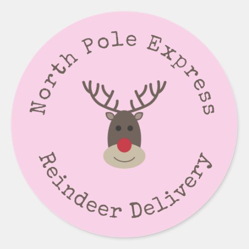 Special Delivery North Pole Rudolph Gift Tag