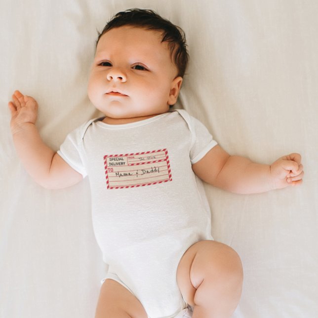 Special Delivery Personalized Baby Bodysuit (Creator Uploaded)