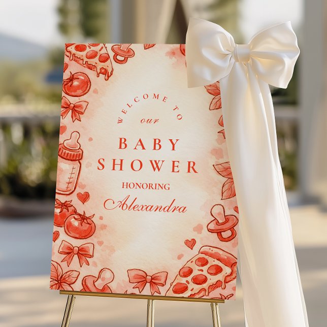 Special Delivery Pizza Baby Shower Foam Board (Creator Uploaded)