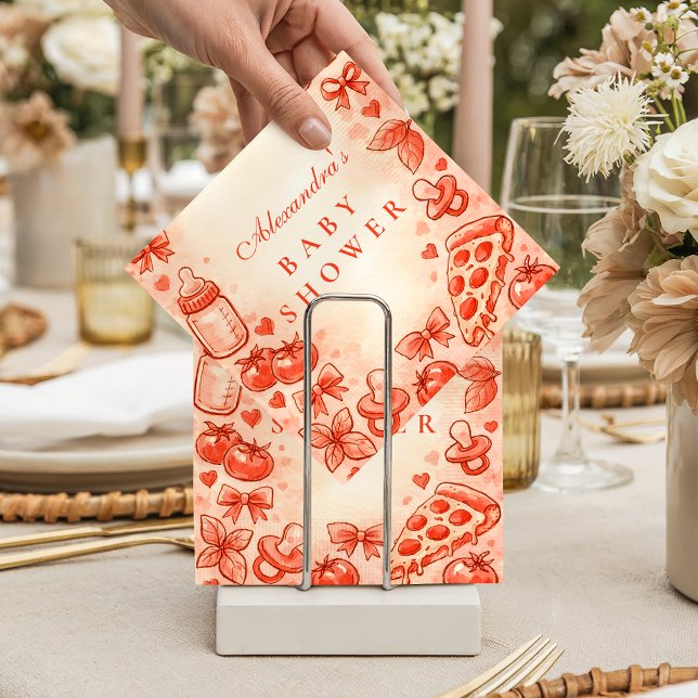 Special Delivery Pizza Baby Shower Napkins (Creator Uploaded)