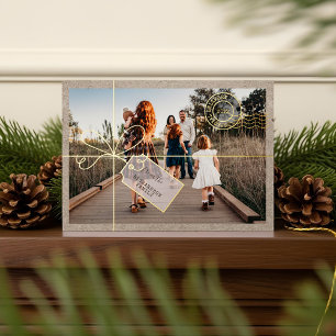 Special Delivery Postage Christmas Photo Parcel Foil Holiday Card