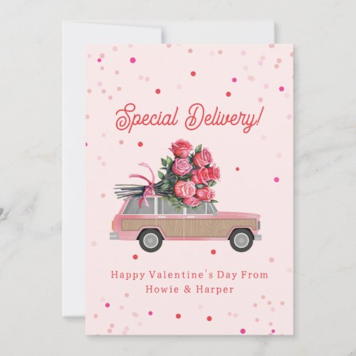 Special Delivery Roses SUV Classroom Valentine 