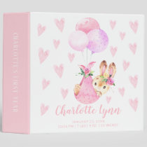 Special Delivery Stork Bunny Baby Photo Album 3 Ring Binder
