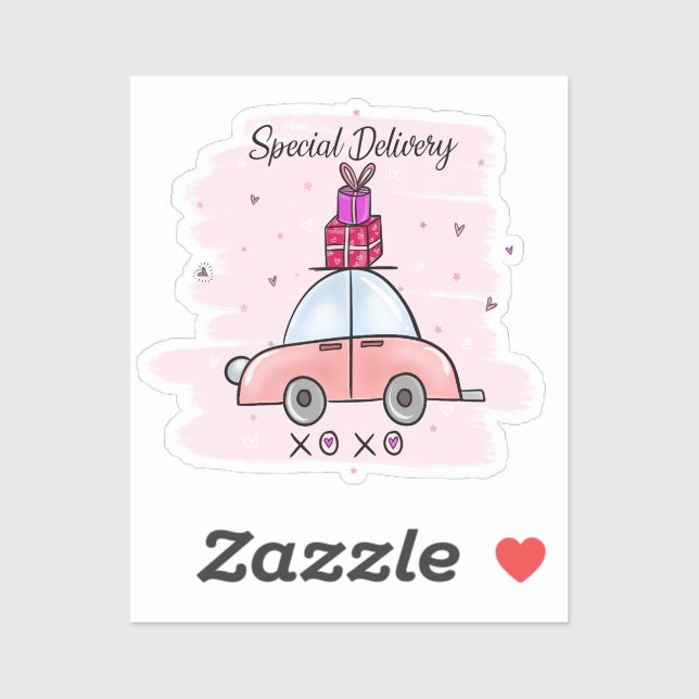 Special Delivery Valentine Day  Sticker (Sheet)