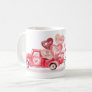 Special Delivery Valentine Hearts Watercolor Truck Coffee Mug