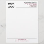 Special Design Your Colors Letterhead with Logo<br><div class="desc">Your Colors and Font - Simple Personalized Business Office Letterhead with Logo - Add Your Logo - Image / Business Name - Company / Address - Contact Information - Resize and move or remove and add elements / image with customization tool. Choose / add your favorite elements and text colors...</div>