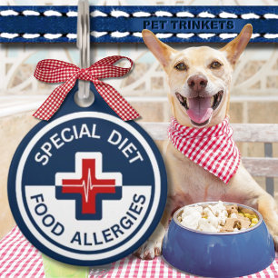 Special Diet Allergy Dog Cat Pet ID Tag