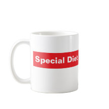 SPECIAL DIET coffee mug, law enforcement humor