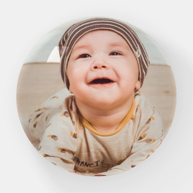 Special dome shaped photo keepsake  paperweight (Front)