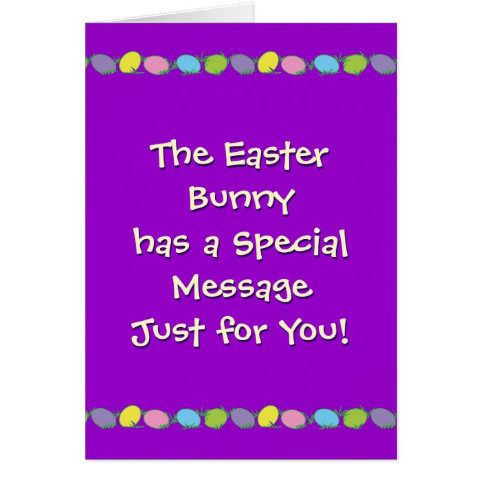 Special Easter Message Cards