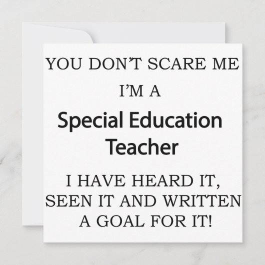 Special Ed. Teacher (Front)