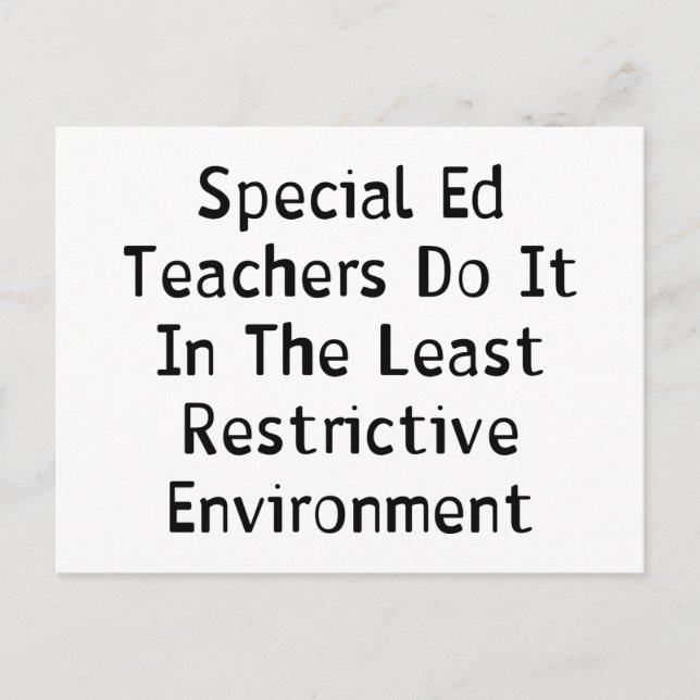 Special Ed Teachers Postcard (Front)