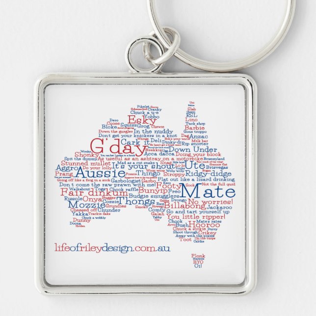 Special Edition Aussie Slang Keyring (Front)