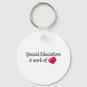 Special Education A Work Of Love Keychain