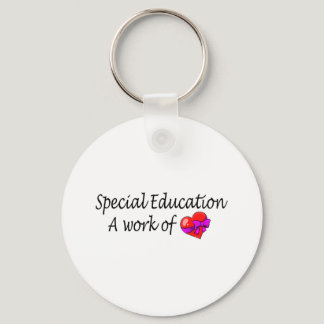 Special Education A Work Of Love Keychain