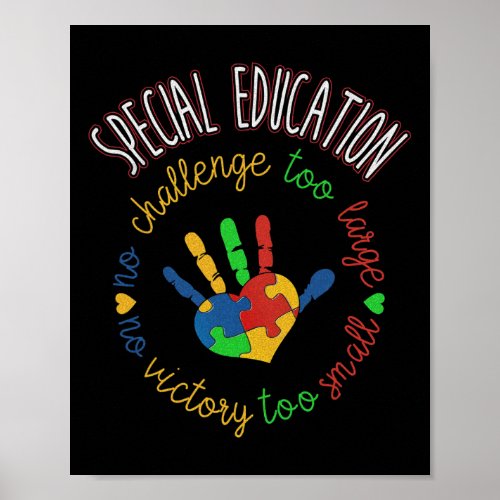 Special Education and Autism Awareness Teacher  Poster