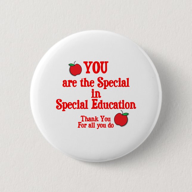 Special Education Appreciation Pinback Button (Front)