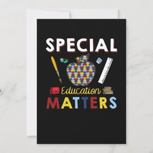 Special Education Matters Autism Teacher T Shirt Save The Date
